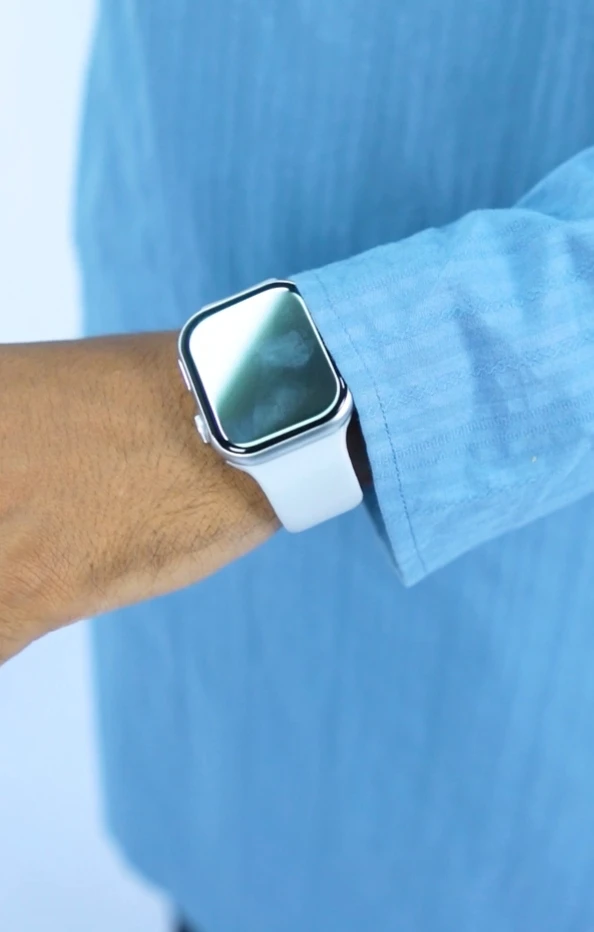Fre Fit S12 Max –⚪ Silver Premium Curved Display Smart Watch
